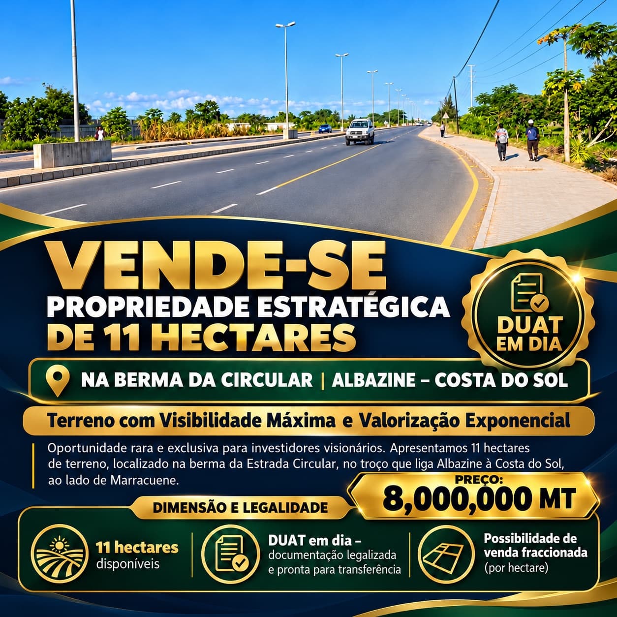Terreno de 110000 m² à venda em Albazine-Costa do sol, Maputo